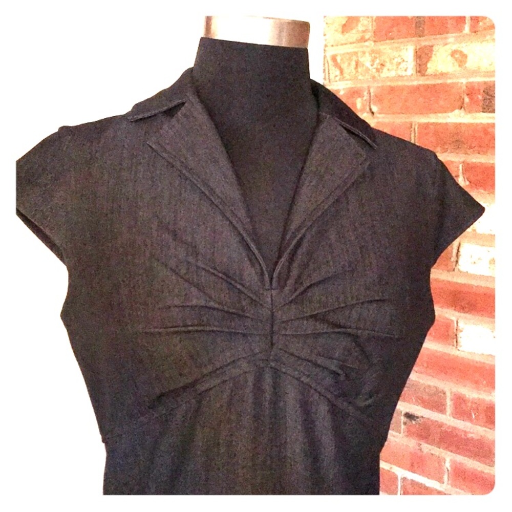 Calvin Klein dress 4 collared tiered